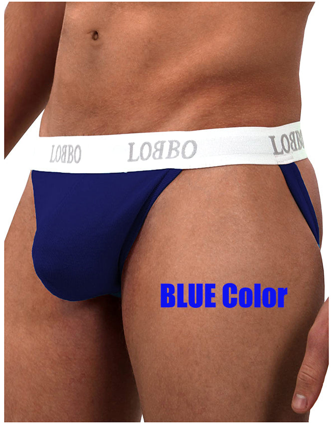 LOBBO Mens Stylish Jockstrap Multi Pack, 3 Pack-LOBBO-ABC Underwear