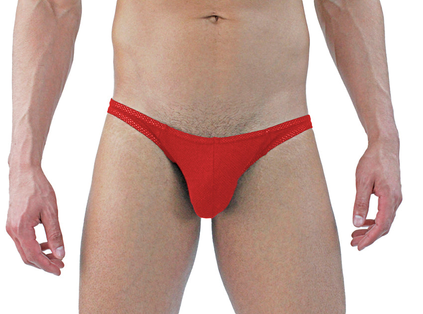 Cotton Mesh Bikini Brief Underwear for Men-LOBBO-ABC Underwear