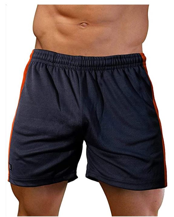 LOBBO Men's Contrast Sides Athletic Gym Short -Clearance-LOBBO-ABC Underwear