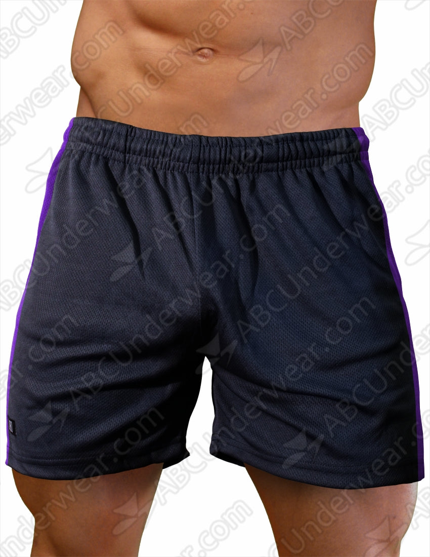 LOBBO Men's Contrast Sides Athletic Gym Short -Clearance-LOBBO-ABC Underwear