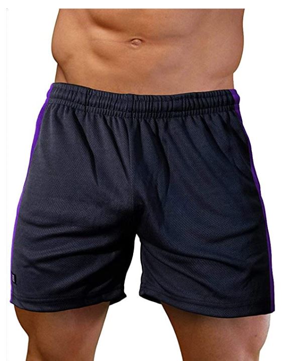 LOBBO Men's Contrast Sides Athletic Gym Short -Clearance-LOBBO-ABC Underwear