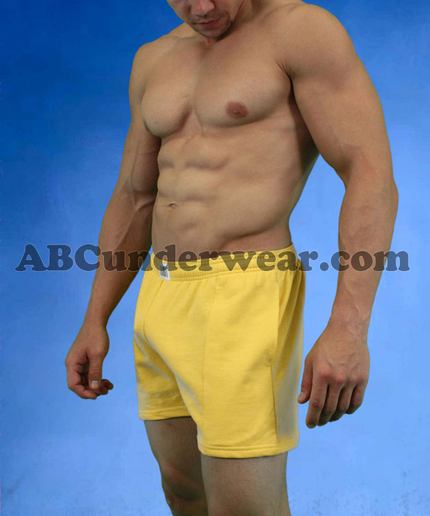 Mens Fleece Gym Short - Original Shorter Version by LOBBO - Closeout-LOBBO-ABC Underwear