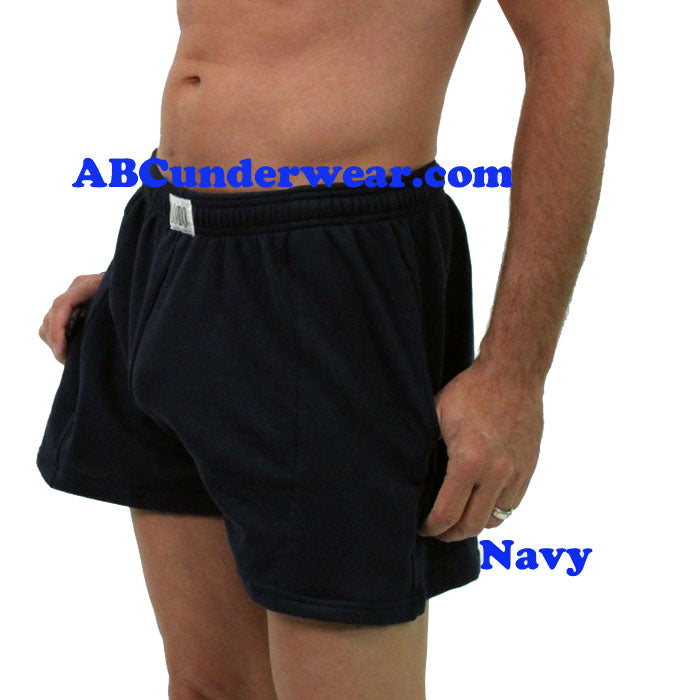 Mens Fleece Gym Short - Original Shorter Version by LOBBO - Closeout-LOBBO-ABC Underwear