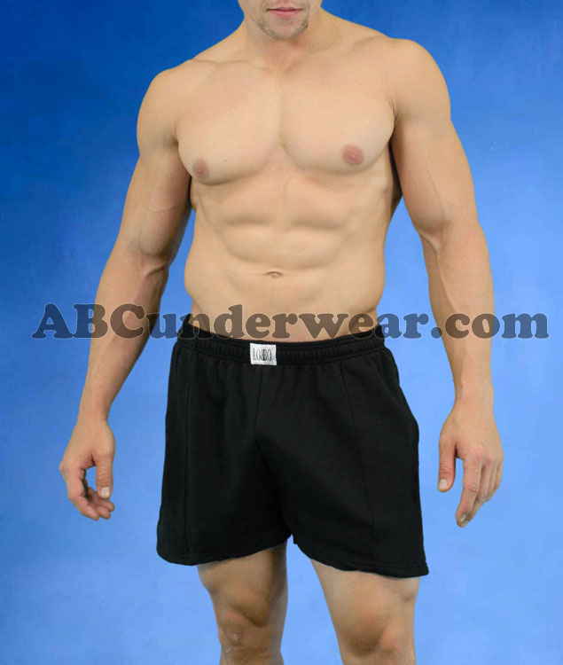 Mens Fleece Gym Short - Original Shorter Version by LOBBO - Closeout-LOBBO-ABC Underwear