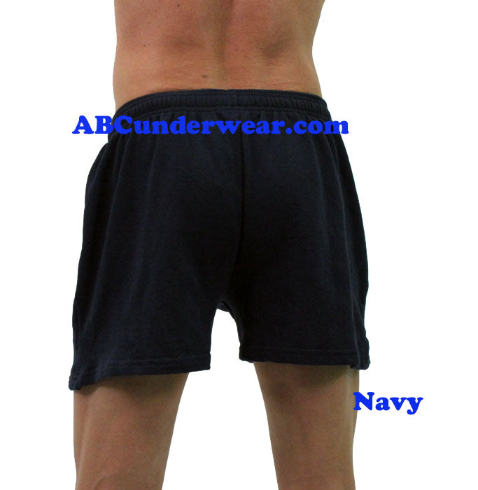 Mens Fleece Gym Short - Original Shorter Version by LOBBO - Closeout-LOBBO-ABC Underwear