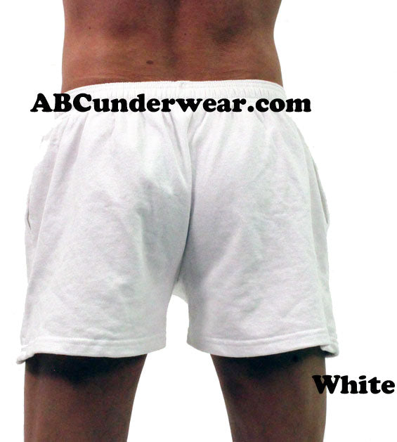 Mens Fleece Gym Short - Original Shorter Version by LOBBO - Closeout-LOBBO-ABC Underwear